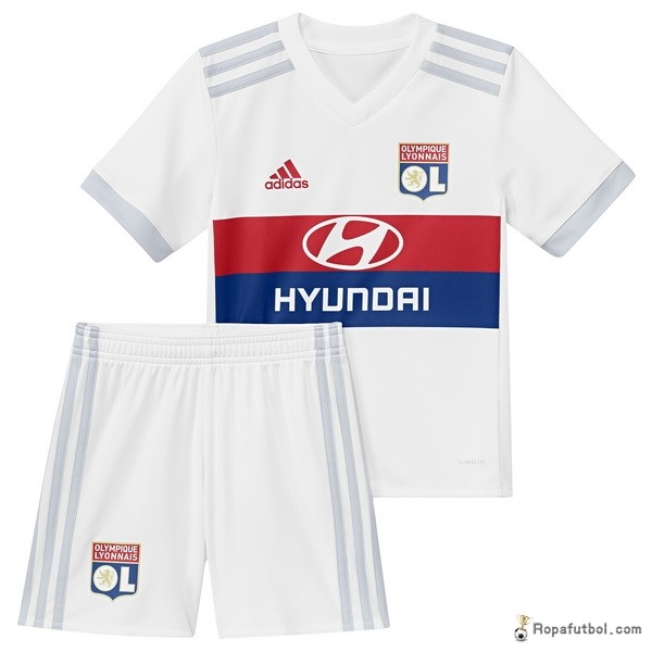 Camiseta Lyon Replica Primera Ropa Niños 2017/18 Blanco